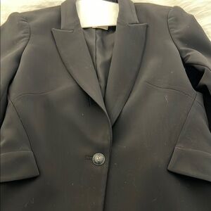 L'AGENCE Black Blazer Tailored Suit Jacket